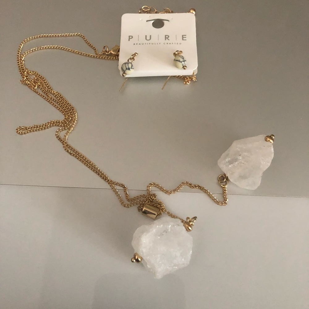 4-sale Pure Semi Precious Stone Jewelry Costume Set- 605 $20 or $15 w/offer